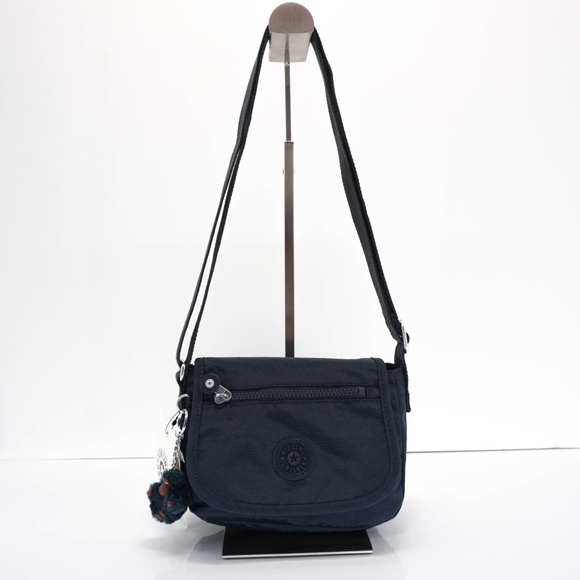 Kipling Sabian Crossbody Mini Shoulder Bag Polyamide AC8280 True Blue Tonal NWT - Picture 1 of 10